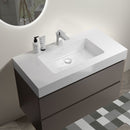 Alice - Bathroom Vanity With Sink, Large Storage Wall Mounted Floating Bathroom Vanity For Modern Bathroom, One-Piece Sink Basin Without Drain And Faucet by HouseOfZazla