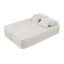 Modern Floor Sofa With 4 Pillows