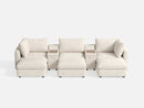 RUBIK V 3 Seats with 3 Ottomans & 2 Consoles