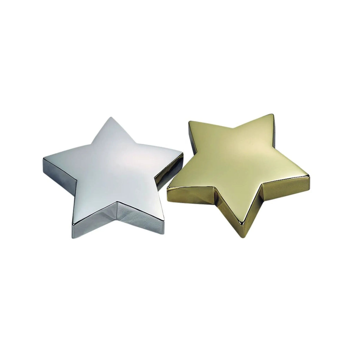 Star Shaped Paperweight in Brass Plate, photo 2 of 2