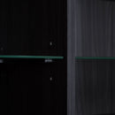 Modern Minimalist Style LED Curio Cabinet With Tempered Glass Door, Metal Legs by HouseOfZazla