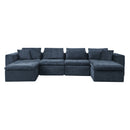 Modern Minimalist Cloud Sectional Couch With Comfy Chaise, U Shaped Modular Sofa by HouseOfZazla