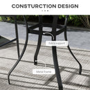 28" Outdoor Dining Table, Faux Wood Patio Furniture, Square Wood-Like Garden Table with Water Safe Design for Deck, Backyard, Lawn, Brown