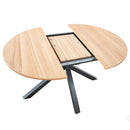 Extendable Round Dining Table - Oak by HouseOfZazla