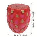 13.4' Oversized Resin Dragon Fruit Stool, Multi-Purpose Side Table & Plant Stand by HouseOfZazla