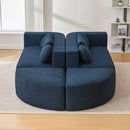Boneless - Couch Modular Sectional Sofa With Deep Seating And Curved Design by Unique Piece Furniture