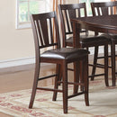 7 Piece Counter Height Dining Set With Butterfly Leaf Table And Chairs - Brown / Espresso by HouseOfZazla