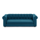Elegant Rectangular Pet Bed for Big and Oversized Dogs - Dark Blue