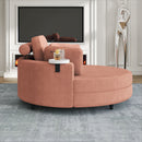 Sofa With Two Throw Pillows And A Waist Pillow With An Extra Tray For Comfortable Seating In Small Apartment Bedrooms by Unique Piece Furniture