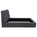 Nollet 48-inch Upholstered Queen Panel Platform Bed Grey