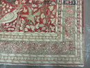 4' X 6' Antique Handmade Turkish Tree Of Life Oriental Wool Rug Birds Red