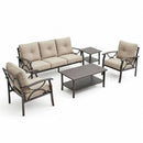 Patio Furniture Set with Coffee Table and Cushions for Backyard by HouseOfZazla