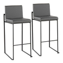 Fuji - Contemporary High Back Barstool Elegant Design by HouseOfZazla