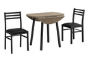 3 Pieces Dining Table Set, Small, Drop Leaf, Contemporary & Modern by HouseOfZazla