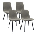 Modern Upholstered Dining Chairs With Cushion Seat And Sturdy Legs (Set of 4) by HouseOfZazla