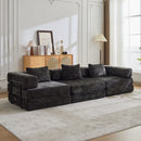 Convertible Floor Sofa Bed, Boneless Modular Sectional Sofa For Living Room by Unique Piece Furniture