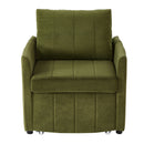 Upholstered Convertible Sleeper Sofa With 5 Position Backrest, Side Pockets, Storage by Unique Piece Furniture