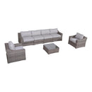 Outdoor Wicker Conversation Set With Cushions, All Weather by HouseOfZazla