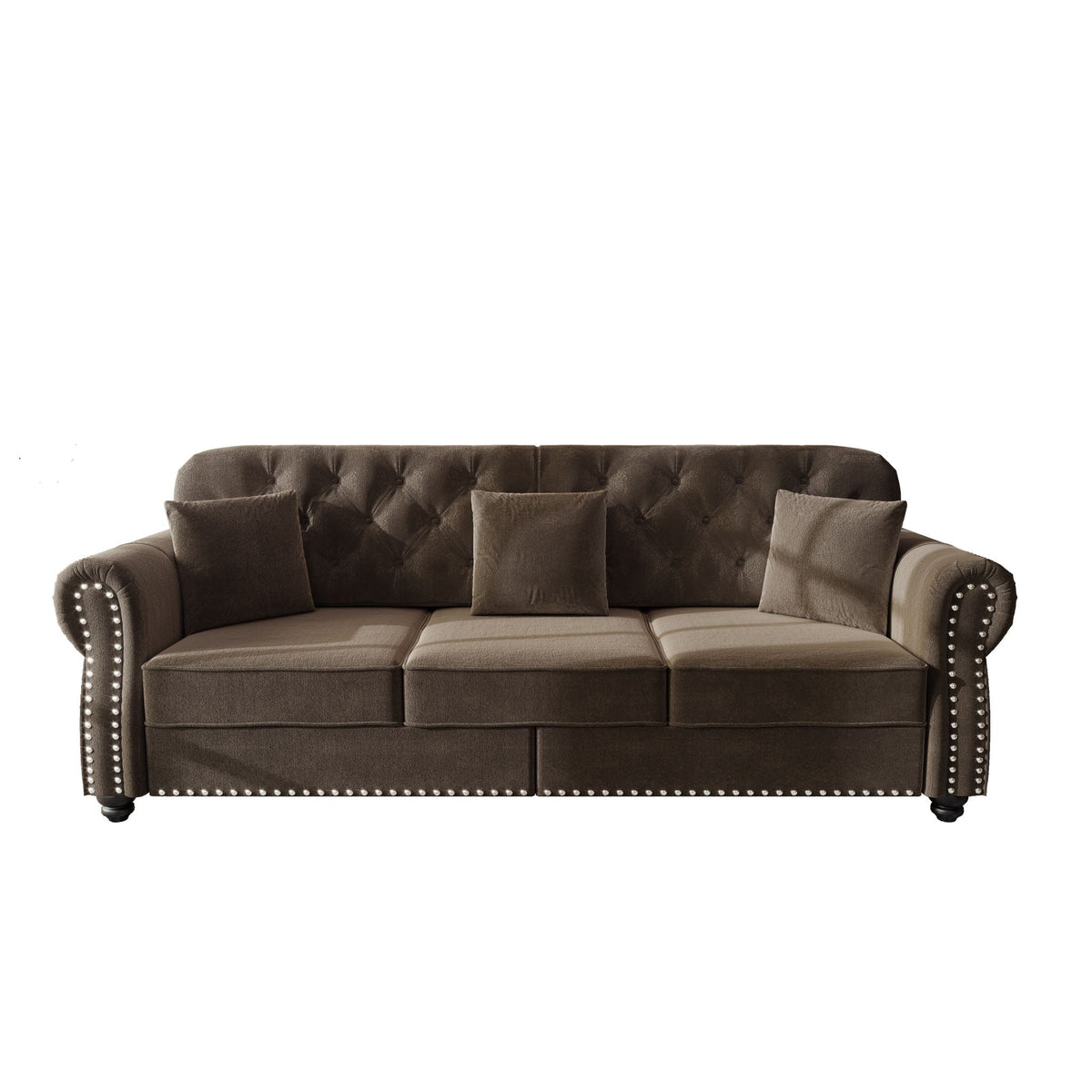 Upholstered 3 Seater Sofa Set With Ottoman, photo 5 of 39