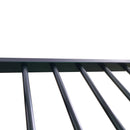 Triple Bunk Bed, Full Size With Sturdy Metal Frame And Safe Stairs - Black by HouseOfZazla