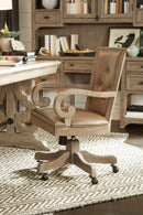 Tinley Park - Fully Upholstered Swivel Chair - Dove Tail Gray