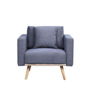 Easton - Fabric Chair With USB Charging Ports Pockets And Pillows