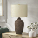 Lighting, Table Lamp, Ceramic, Resin, Contemporary - Gray by Unique Piece Furniture