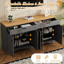 On-Trend Farmhouse TV Stand with 2 Drawers for TVs Up to 70"