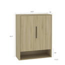 Wooden Shoe Storage Cabinet with Adjustable Shelves