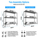 3 Tier Shelf Wire Shelving Unit - 3000LBS, 3T1848-3KLB-B-LKJ