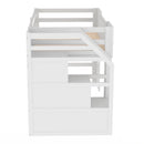 Loft Bed With Storage Staircase And Windows
