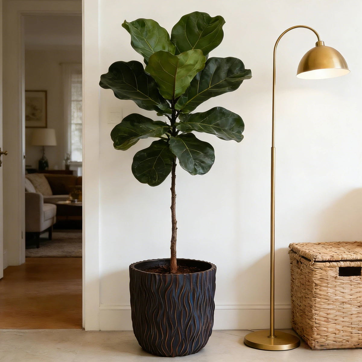 Large Round Planters Set of 2, photo 2 of 10