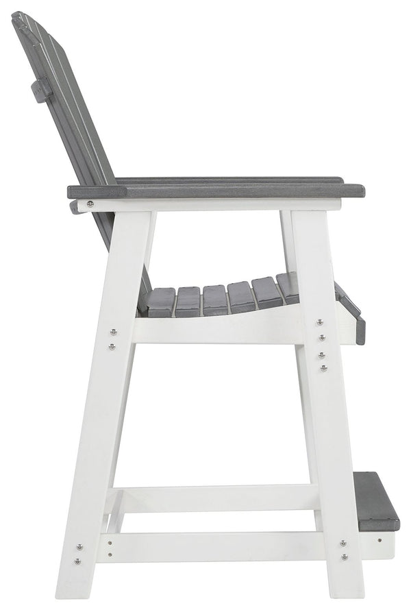 Transville - Barstool (Set of 2) - Gray / White, photo 2 of 7