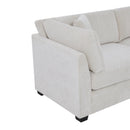 83.5" Modern Flared Arms Sofa (Beige) by HouseOfZazla