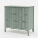 Fluted 3 Drawer Nightstand With Soft Close Slides by HouseOfZazla