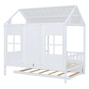 House Bed With Twin Size Trundle, Daybed by HouseOfZazla