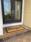 Double Border Personalized Doormats