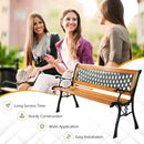 Outdoor Cast Iron Patio Bench by LJGDeals