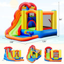 6-in-1 Water Park Bounce House for Outdoor Fun with Blower and Splash Pool by LJGDeals