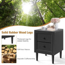 Multipurpose Retro Bedside Nightstand by DirectDeals