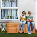 46 Gallon Acacia Wood Storage Bench Box for Patio Garden Deck by LJGDeals