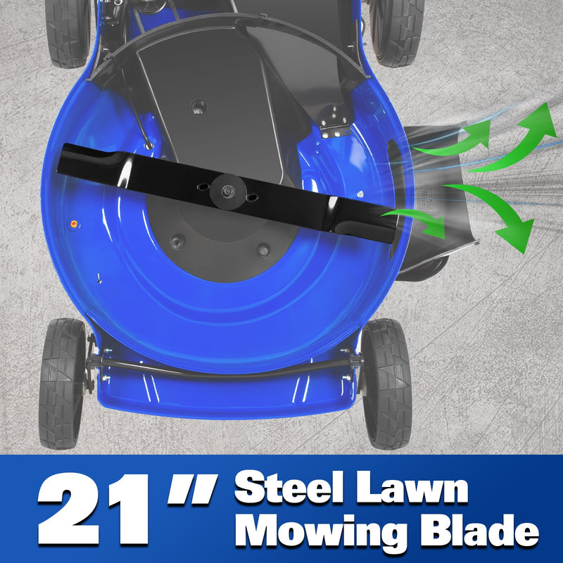 BILT HARD 21" Self-Propelled Gas Lawn Mower – 201cc 4-Cycle Engine, 3-in-1 Mulching, Bagging & Side Discharge, 8-Position Height Adjustment, Easy Start