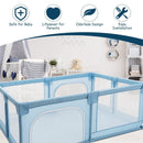 Baby Playpen Extra Large Kids Activity Center Safety Play-Blue by LJGDeals