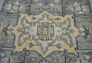 7'11''x10'4'' Gray, Moss Color Hand Knotted LoomBloom Muted Turkish Oushak  100% Wool Transitional Oriental Area Rug