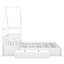 House Style Platform Bed With Guardrail And 2 Drawers by HouseOfZazla