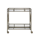 Kristensen - Serving Cart - Antique Gold by HouseOfZazla