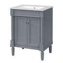 Bathroom Vanity With Top Sink, 2 Tier Storage Cabinet by Unique Piece Furniture