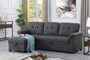 Lucca - Reversible Sleeper Sectional Sofa With Storage Chaise by HouseOfZazla