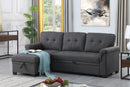 Lucca - Reversible Sleeper Sectional Sofa With Storage Chaise by Unique Piece Furniture