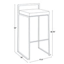 Fuji - Contemporary Stackable Design Barstool